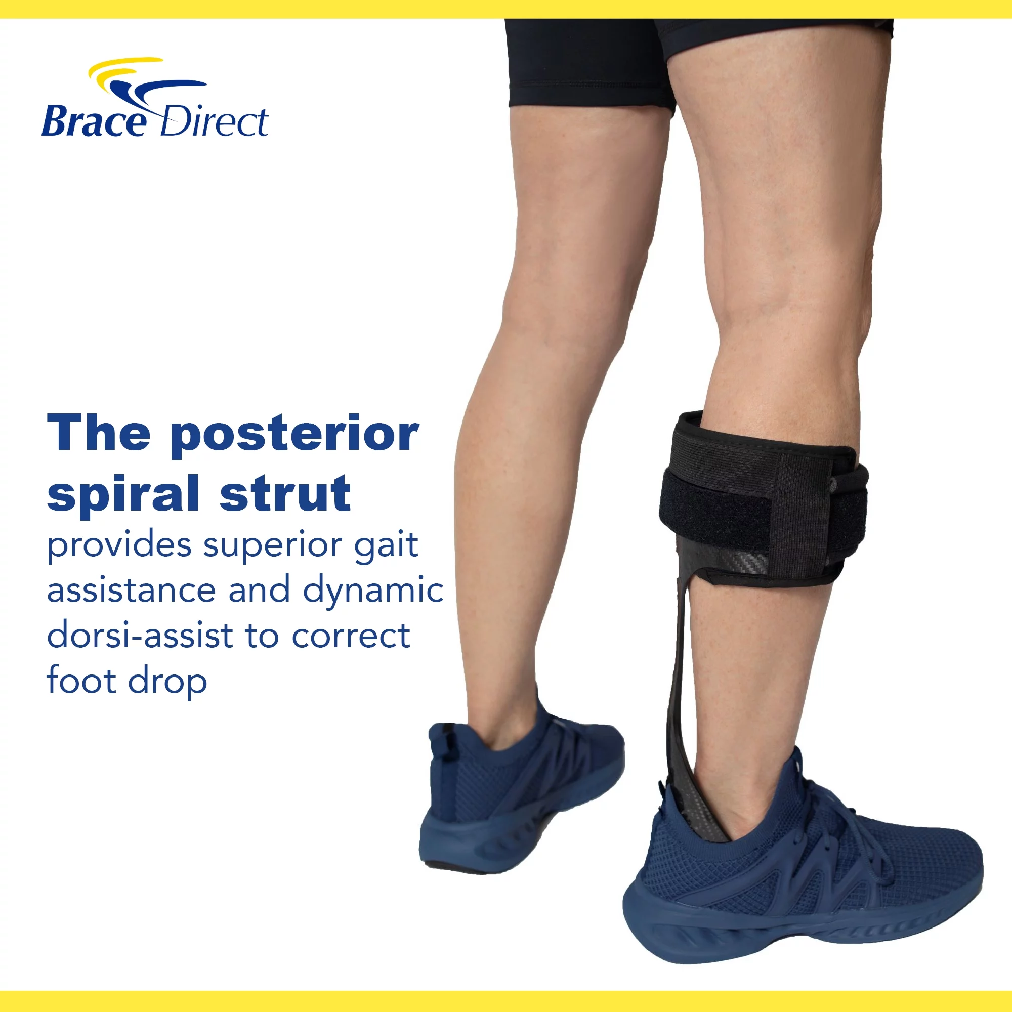Elite Spiral AFO Rehabilitator Lightweight Carbon Fiber for Active Individuals Guardian PDAC L1951 by Brace Direct - Curated Treasures Market