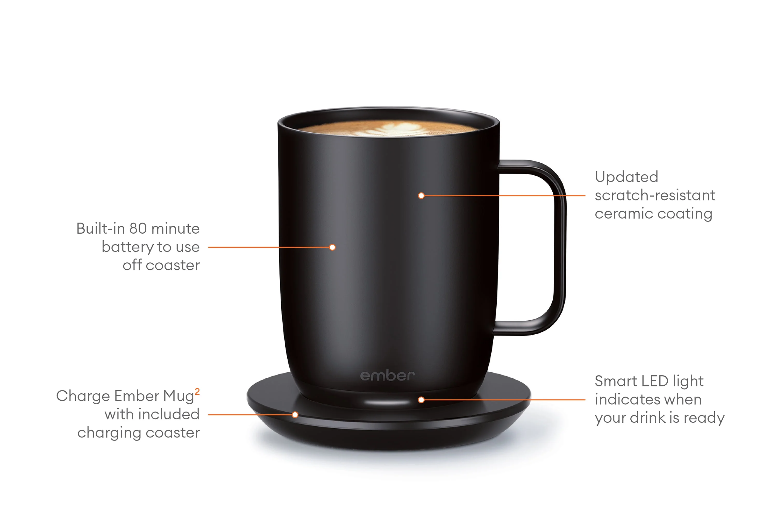 Ember Temperature Control Smart Mug 2, 14 oz, Black