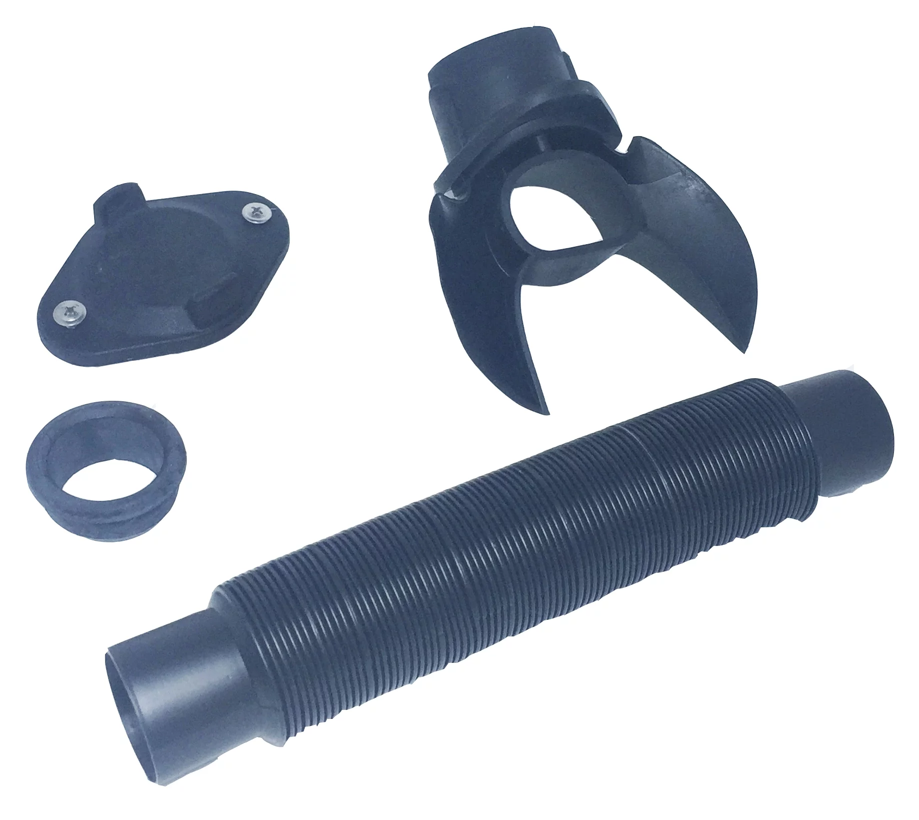 Round Downspout Rain Barrel Kit: 3 and 4 " Diverter, Winter Cover, Hose Seal , Hose, Screw pack - Curated Treasures Market