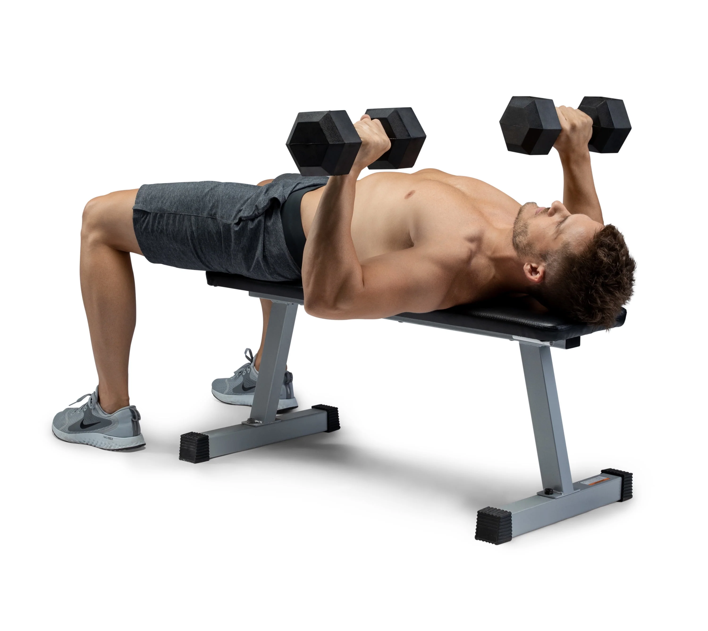 Weider, 25lb Rubber Hex Dumbbell, Single