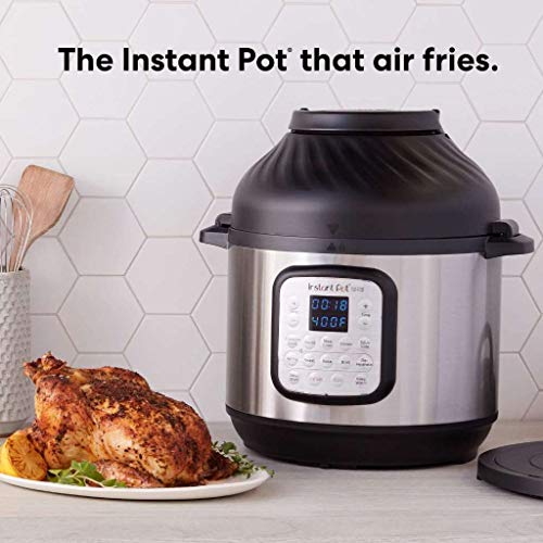 Instant Stainless Steel Duo Crisp 11 In 1 Programmable Outer Lid Automatic pressure cooker