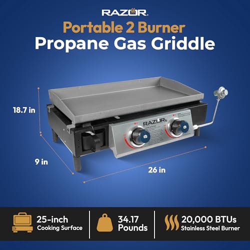 Razor Griddle Propane Gas Grill Griddle