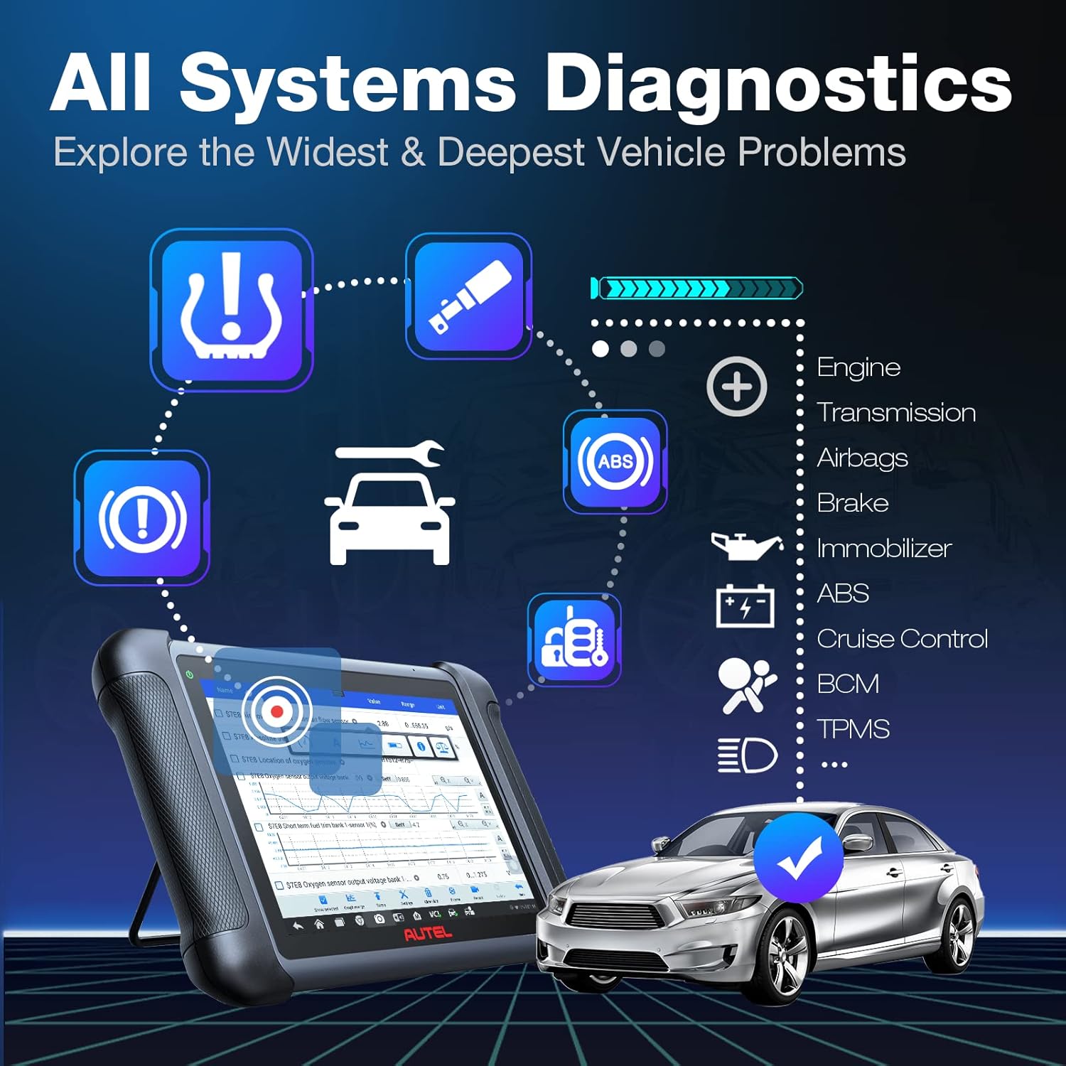 Autel Maxisys MS906S Auto Scanner, 2022 Top Car Scan Tool, Updated of MS906 Bi-Directional Scanner with Bluetooth ECU Coding, 31 Service Functions, All System Diagnostic as MS906BT/MS908/MK908