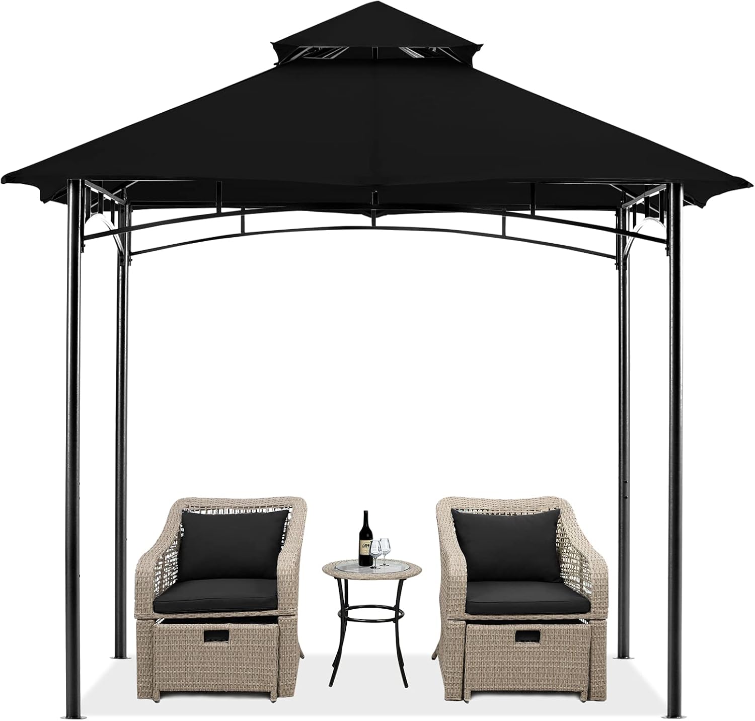 MASTERCANOPY Soft Top Outdoor Garden Gazebo for Patios and Backyard (11x11, Navy Blue)