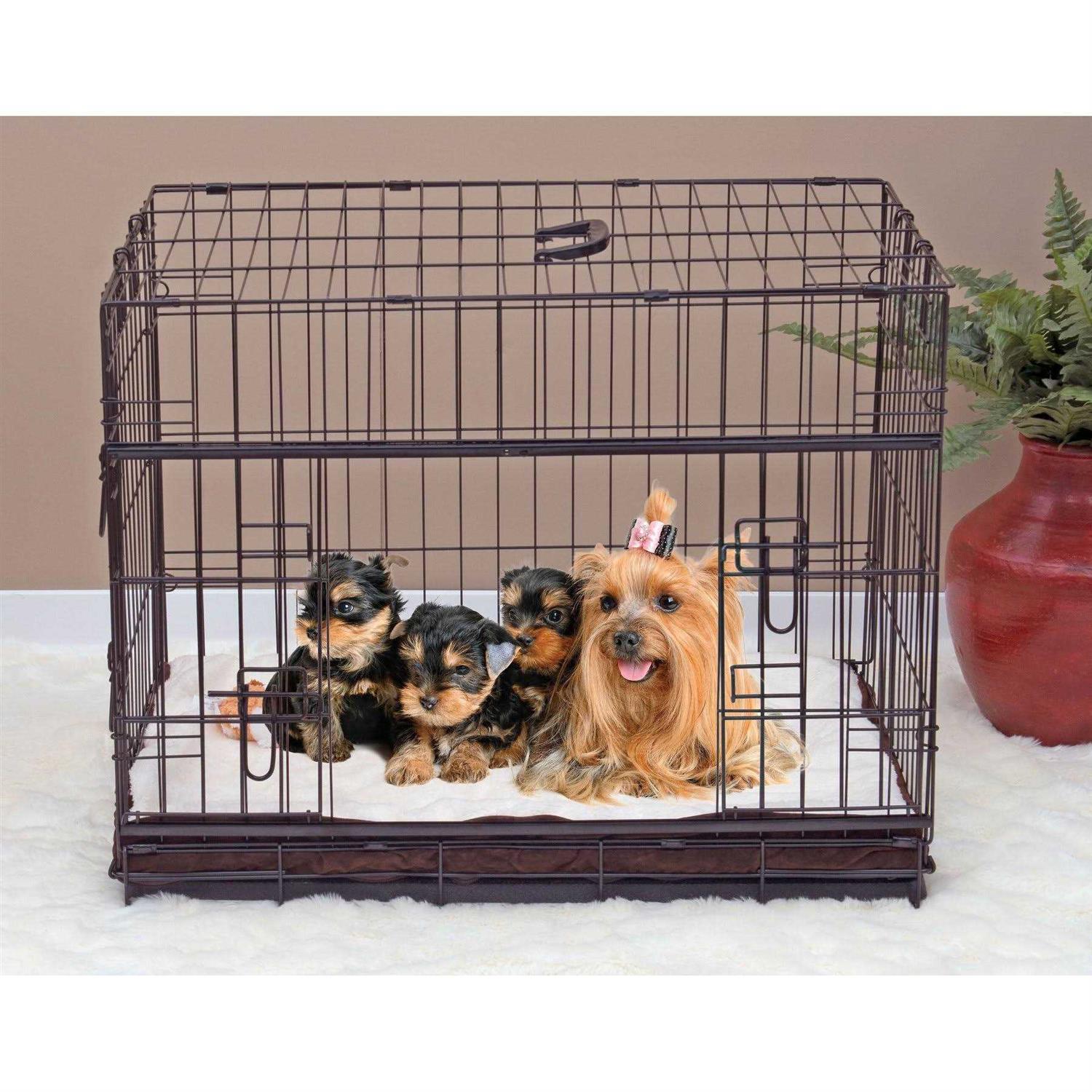 Lucky Dog Sliding Double Door Dog Crate - Pet Supplies online store