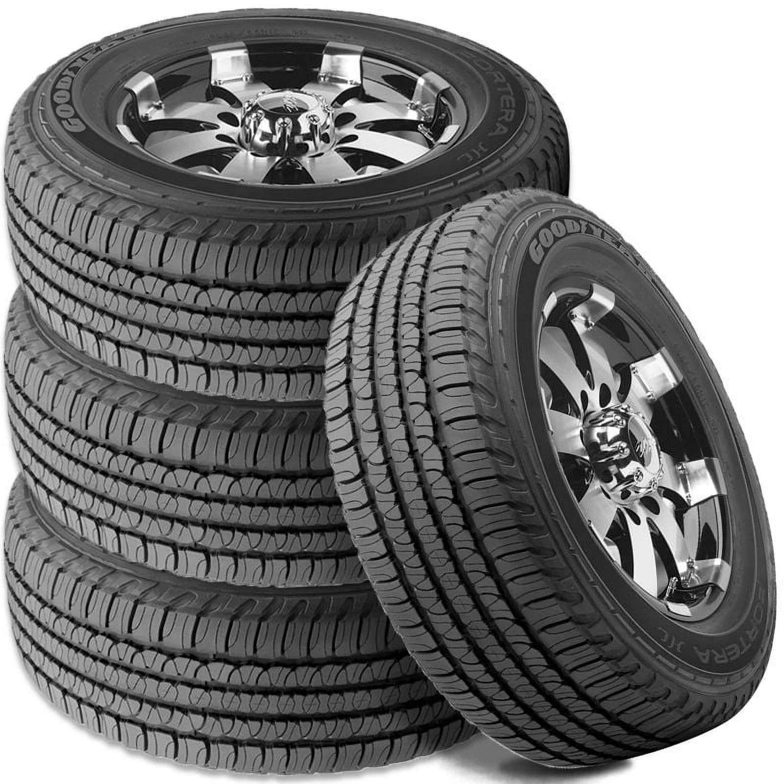Set of 4 Goodyear Fortera HL 265/50R20 107T All Season CUV SUV M+S Rated 60K Mile Tires 151093203 / 265/50/20 / 2655020 Fits: 2014-15 Jeep Grand Cherokee Summit. 2019-20 Jeep Grand Cherokee Limited X