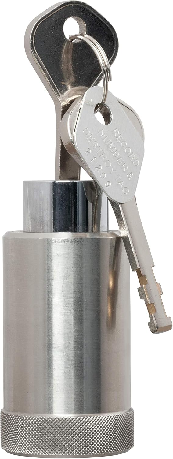 TiGr Mini+ Titanium Bike Locks. This Bicycle U Lock with Mounting Clip is Heavy Duty, Lightweight & High Security. Features Disc-Style U-Locks with 2 Keys (4"/102mm Wide, 8"/203mm Long)
