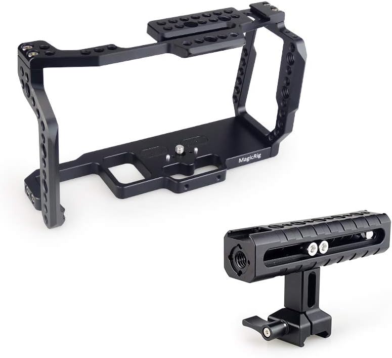 MAGICRIG BMPCC 4K /6K Camera Cage with NATO Handle for Blackmagic Design Pocket Cinema Camera 4K /Camera 6K