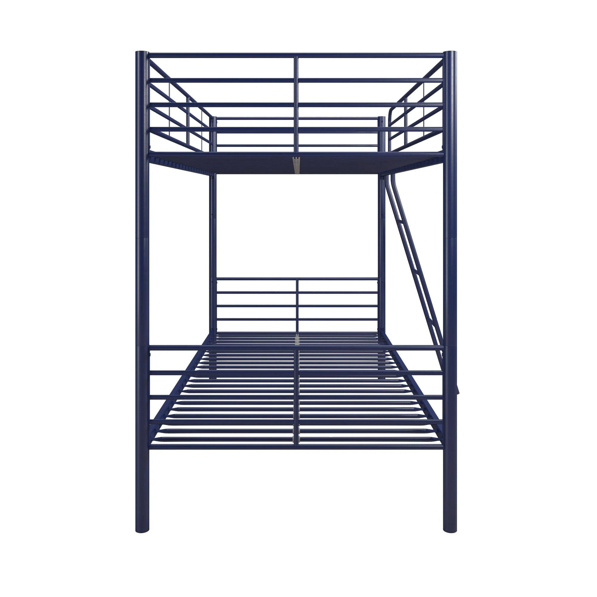 Mainstays Convertible Twin over Twin Metal Bunk Bed, Blue