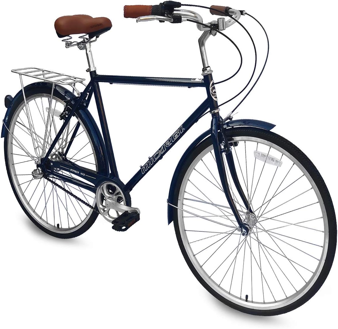 Micargi Roasca NV3 & 700C Speed7 Shimano City Bike Hi-Ten Steel Frame Lightweight Comfort Commuter Bike Beach Cruiser Bike Road Bike Multiple Color