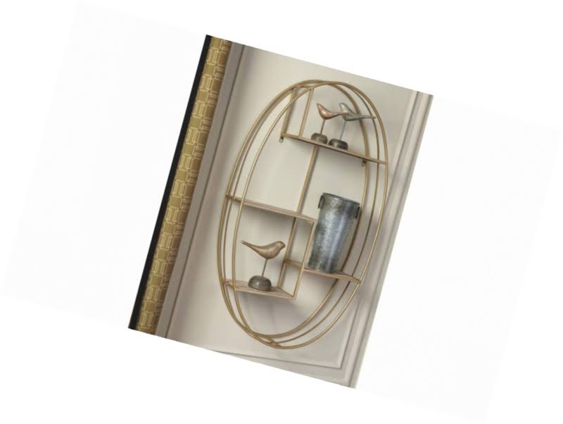 Signature Design by Ashley Elettra Wall Shelf Natural/Gold