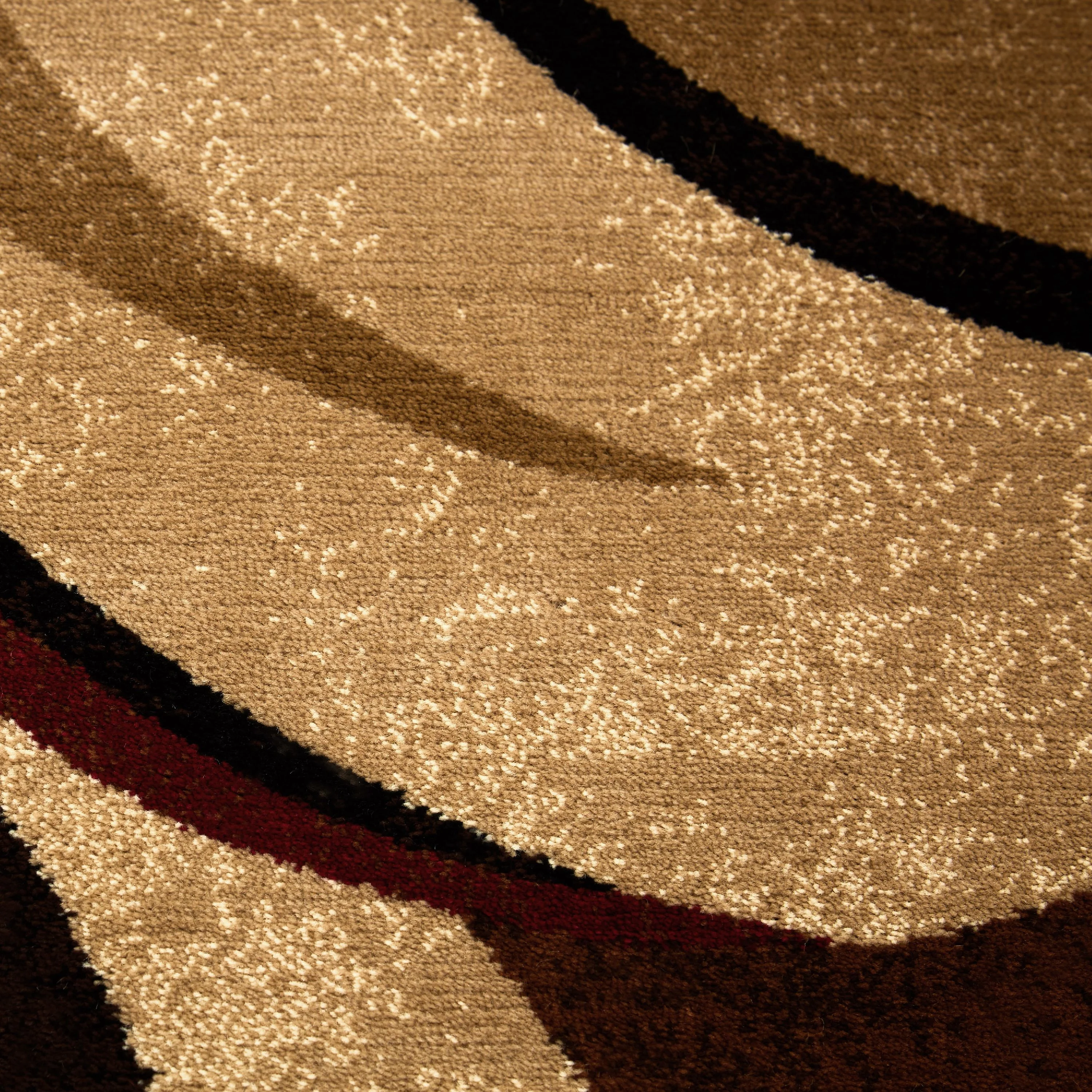 Home Dynamix Tribeca Slade Contemporary Abstract Area Rug, Brown/Red, 7'10" Round