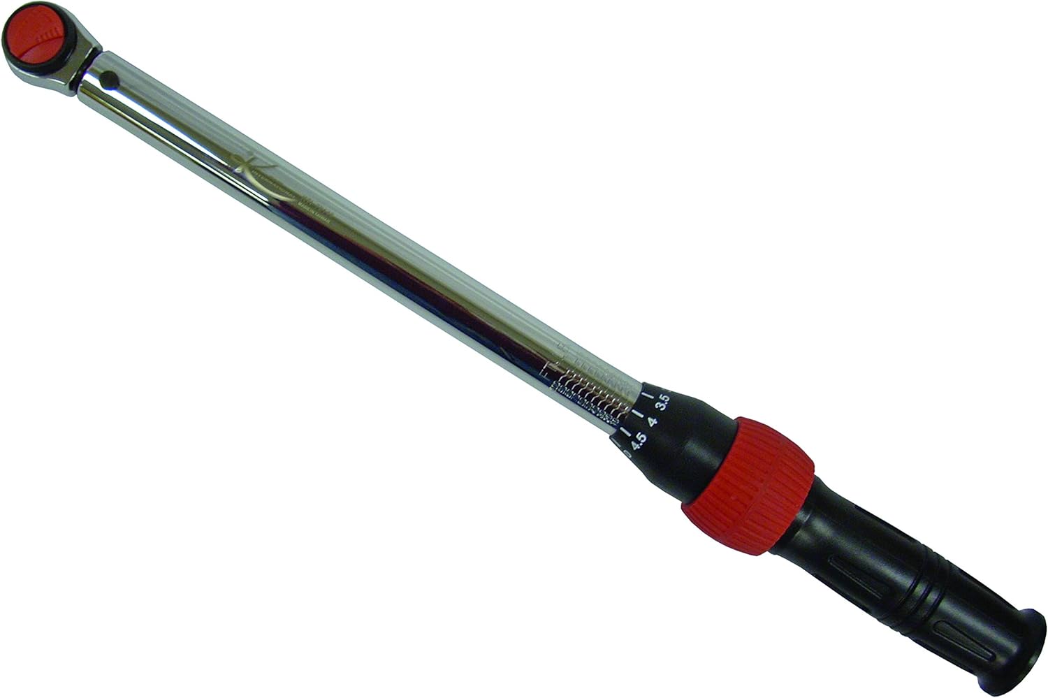 K Tool International - 3/8" Drive Click Style Long Torque Wrench, 10-100 feet/lbs. Capacity, 16-1/4" Long, Durable Strength, Easy to Read Measurements; KTI72143 Pack of 2