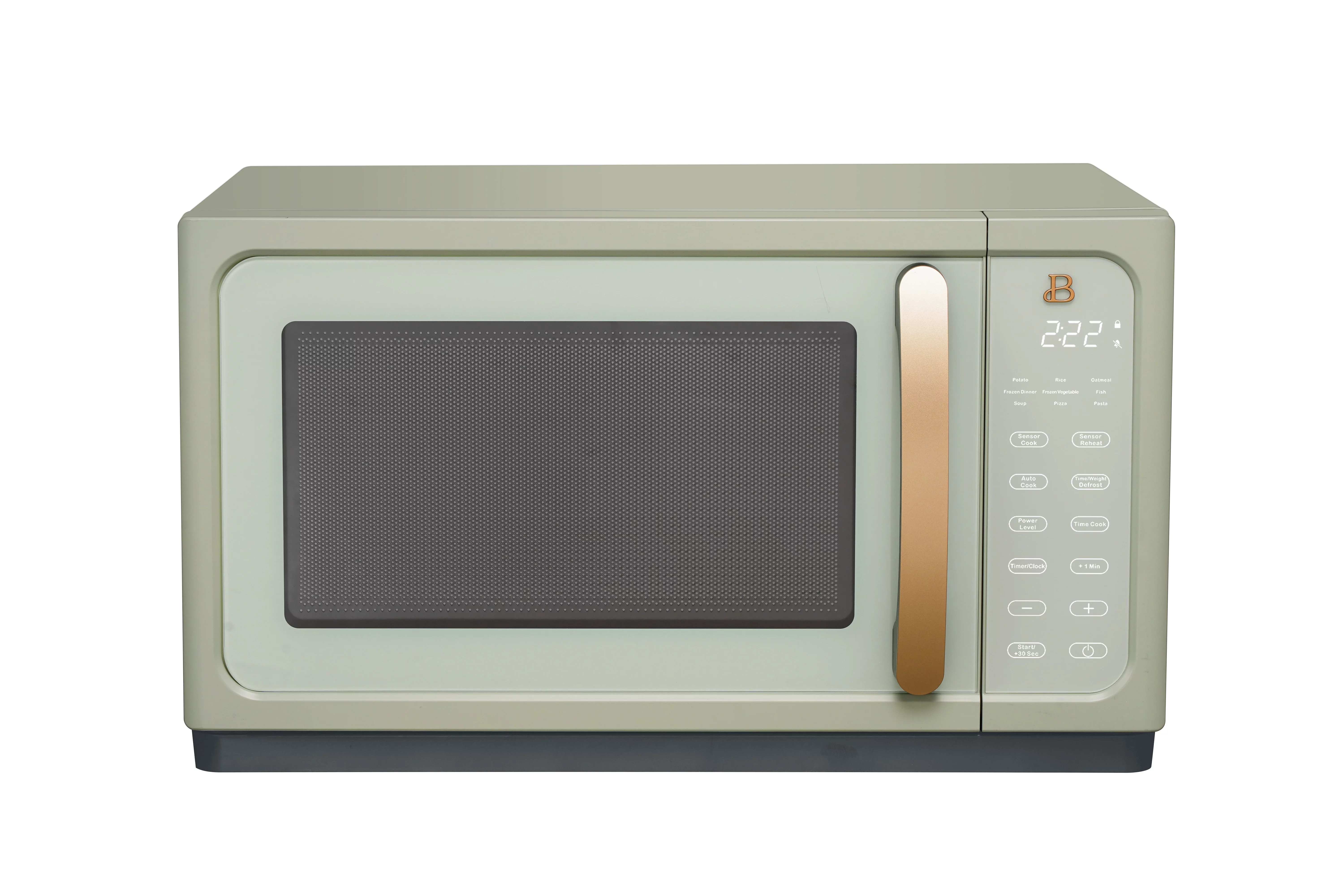 Beautiful 1.1 Cu ft 1000 Watt, Sensor Microwave Oven, White Icing by Drew Barrymore, New