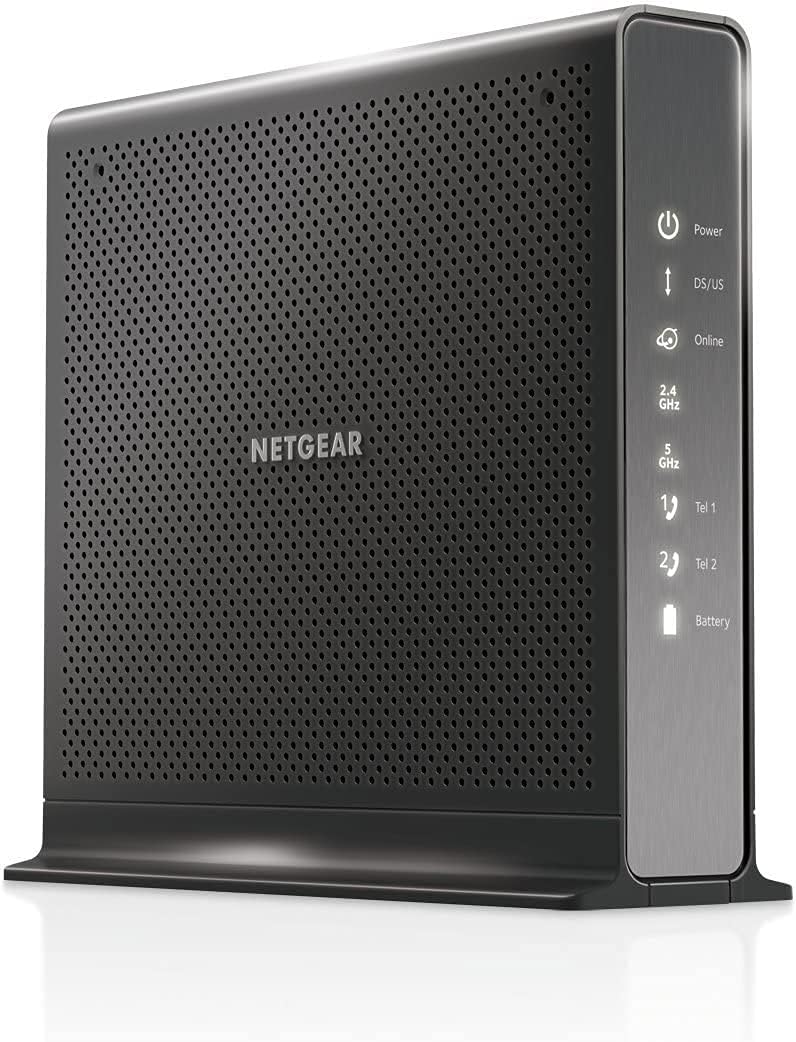 NETGEAR Nighthawk Cable Modem WiFi Router Combo C7000-Compatible with Cable Providers Including Xfinity by Comcast, Spectrum, Cox for Cable Plans Up to 800Mbps | AC1900 WiFi Speed | DOCSIS 3.0