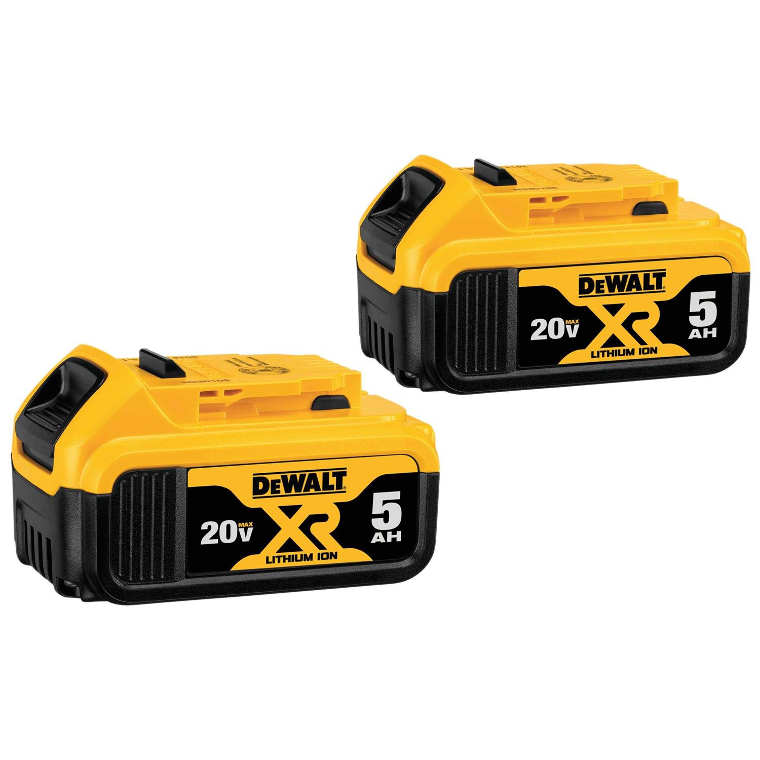 Refurbished DeWalt DCB205-2 20V Max XR 5.0Ah Lithium Ion Battery 2-Pack - Shop Hardware Tools Online Store