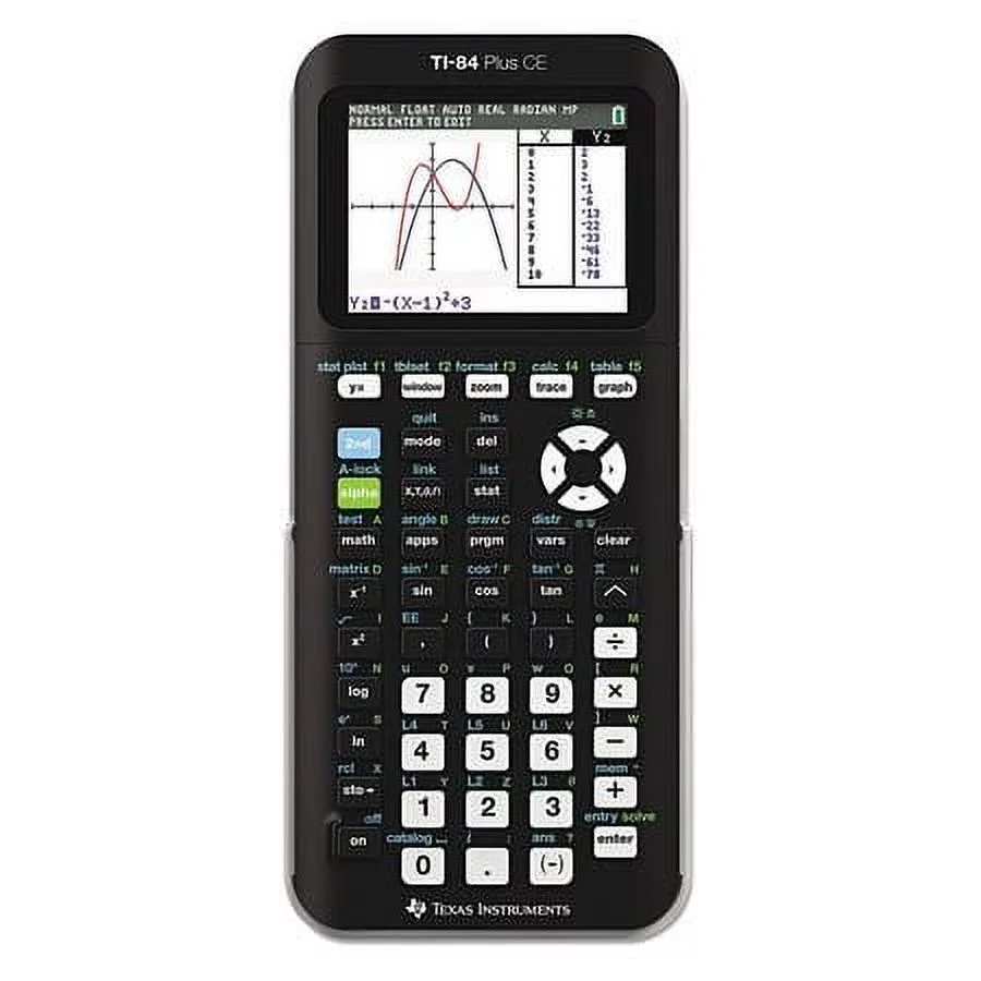 Texas Instruments TI-84 Plus CE Graphing Calculator High School and College, Black