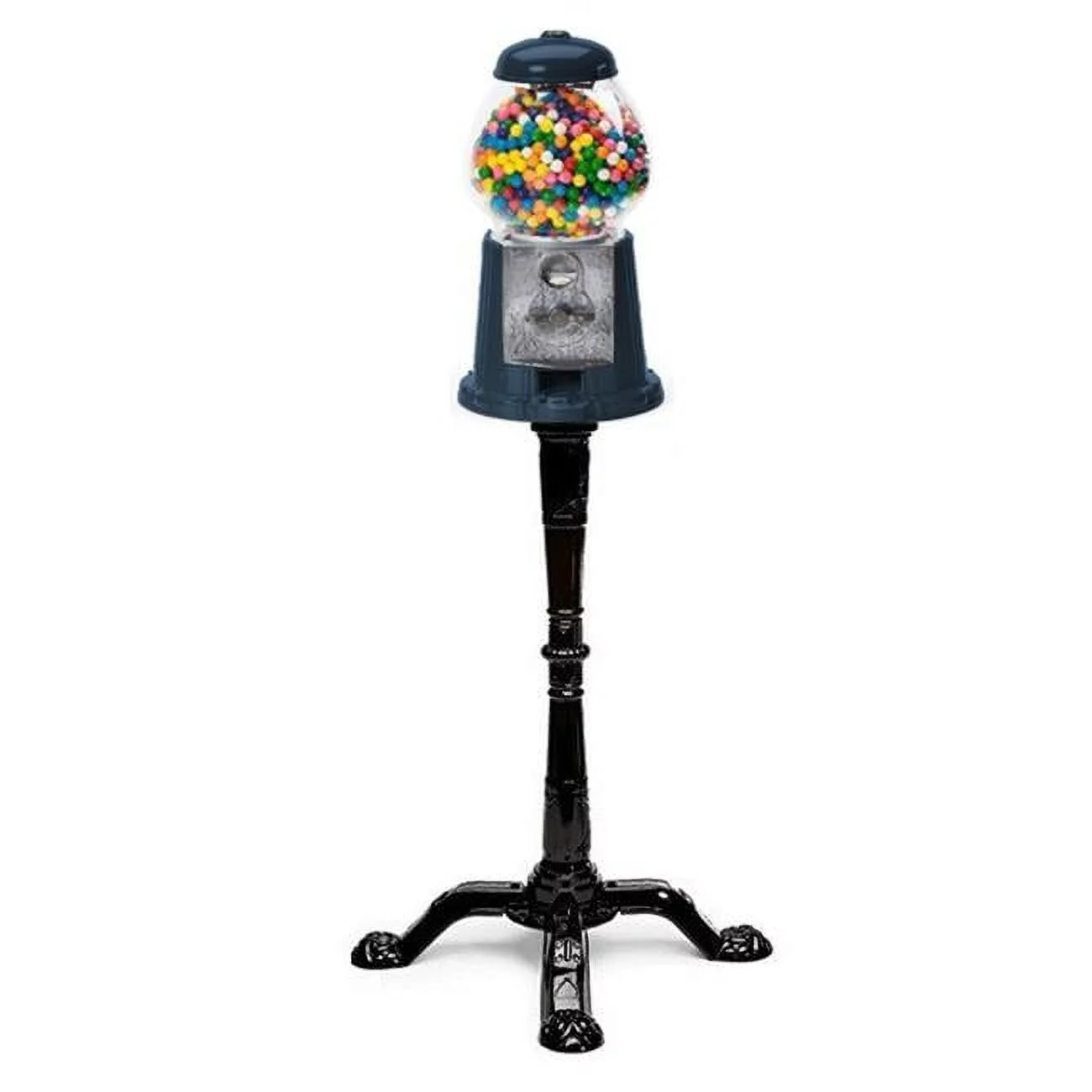 AGMC  15 in. Black Panther King Tall Classic Gumball & Candy Machine with Stand & Gumballs - 1 lbs