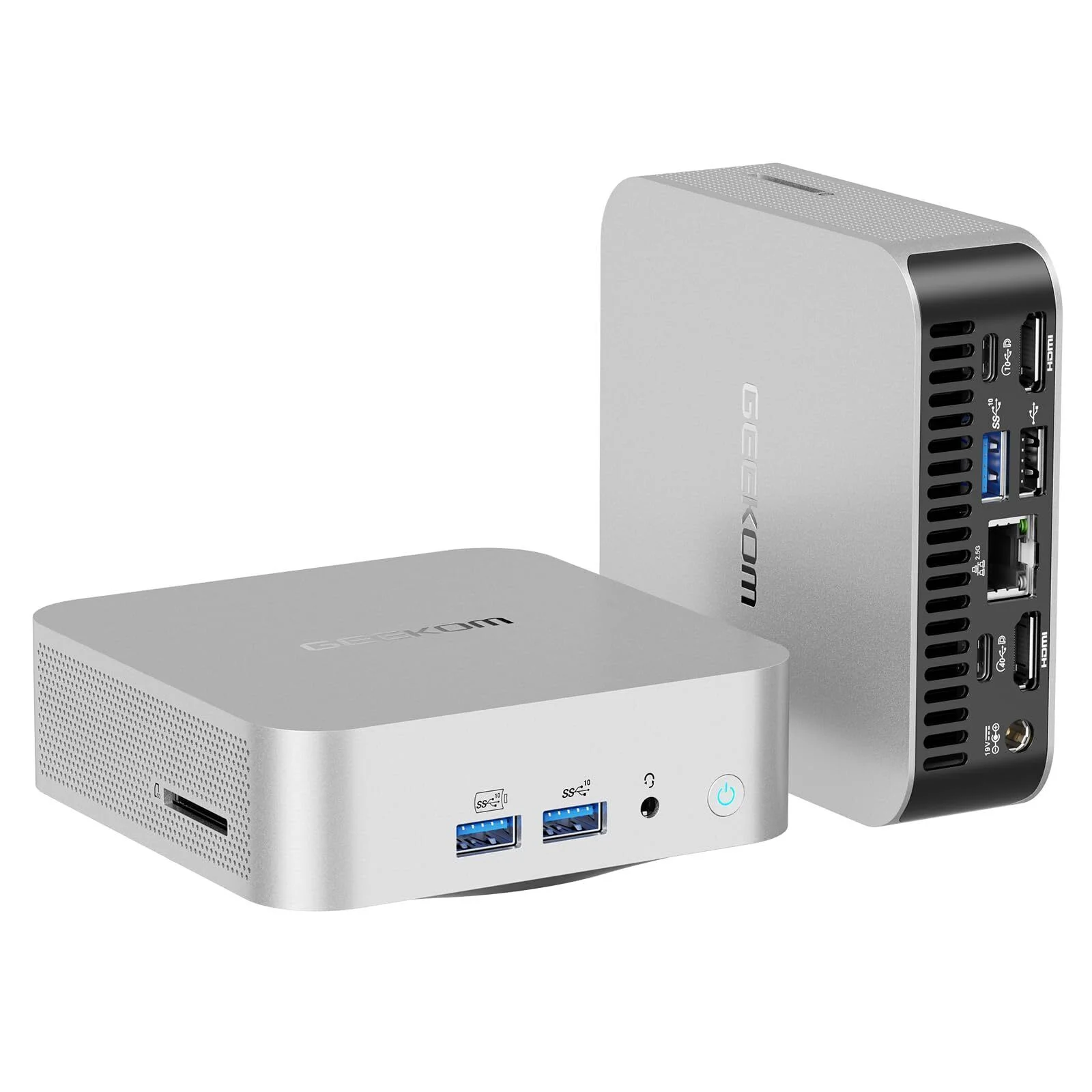 GEEKOM A8 Mini PC AMD Ryzen 9 8945HS(8 Core 16 Threads, up to 5.2GHz) 32 GB DDR5 2TB SSD Mini Desktop Computers,AMD Radeon 780M/BT5.2/Wi-Fi 6E/USB4/8K Supports 4 Screens/ RJ45 2.5 G - Curated Treasures Market