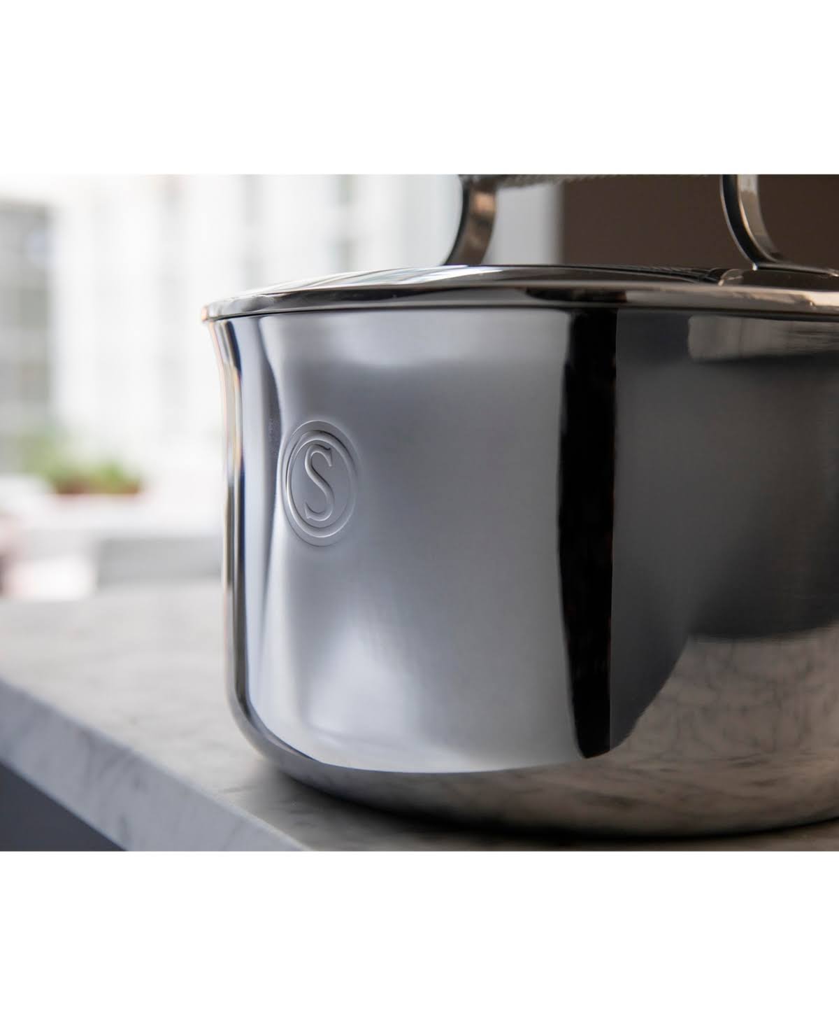 Saveur Selects Voyage Series Tri-Ply Stainless Steel 4-Qt. Casserole Pot
