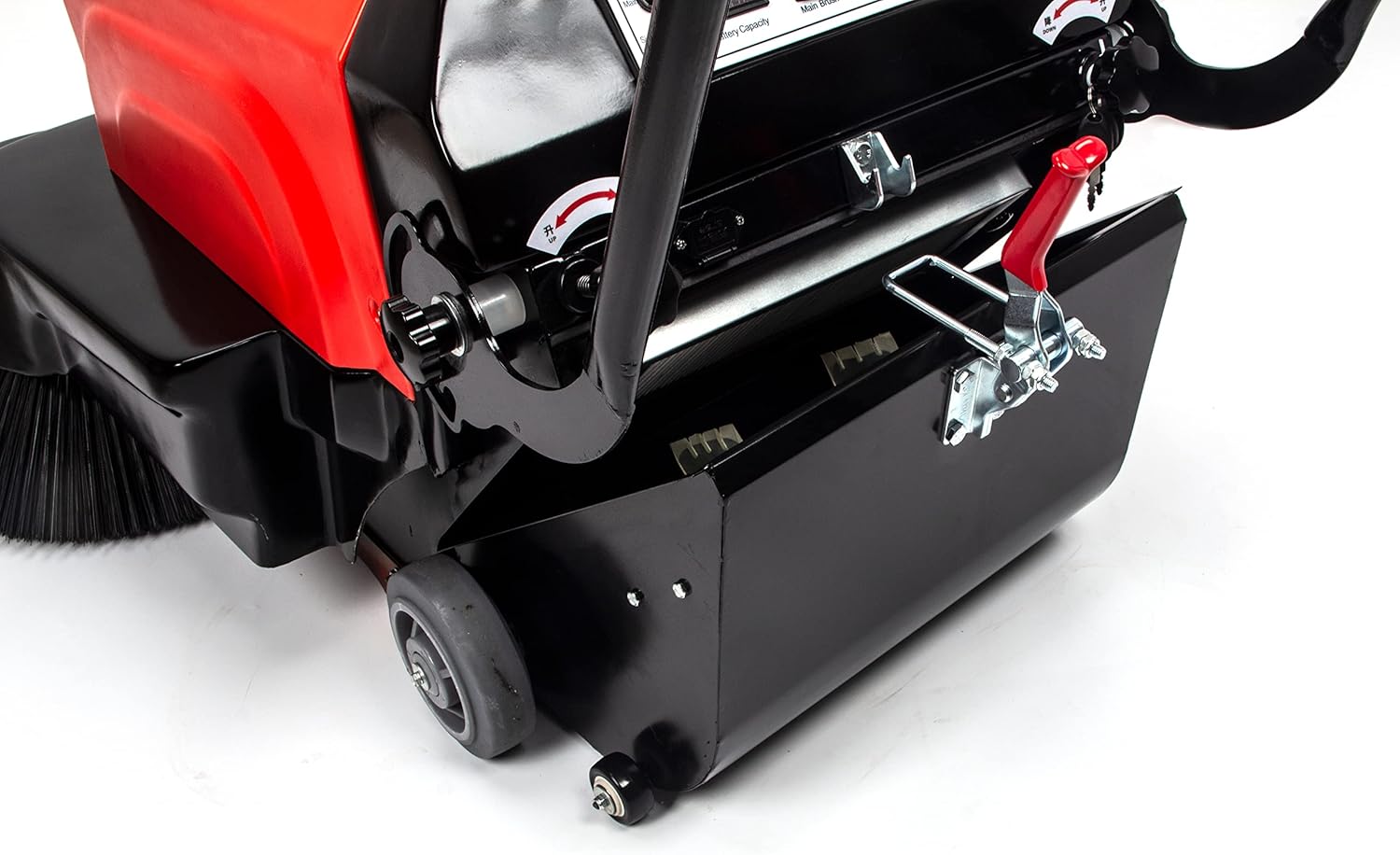 41.3" Walk Behind Industrial and Commercial Floor Sweeper Machine, Battery-Operated, Triple Brush, 64500 sqft/h