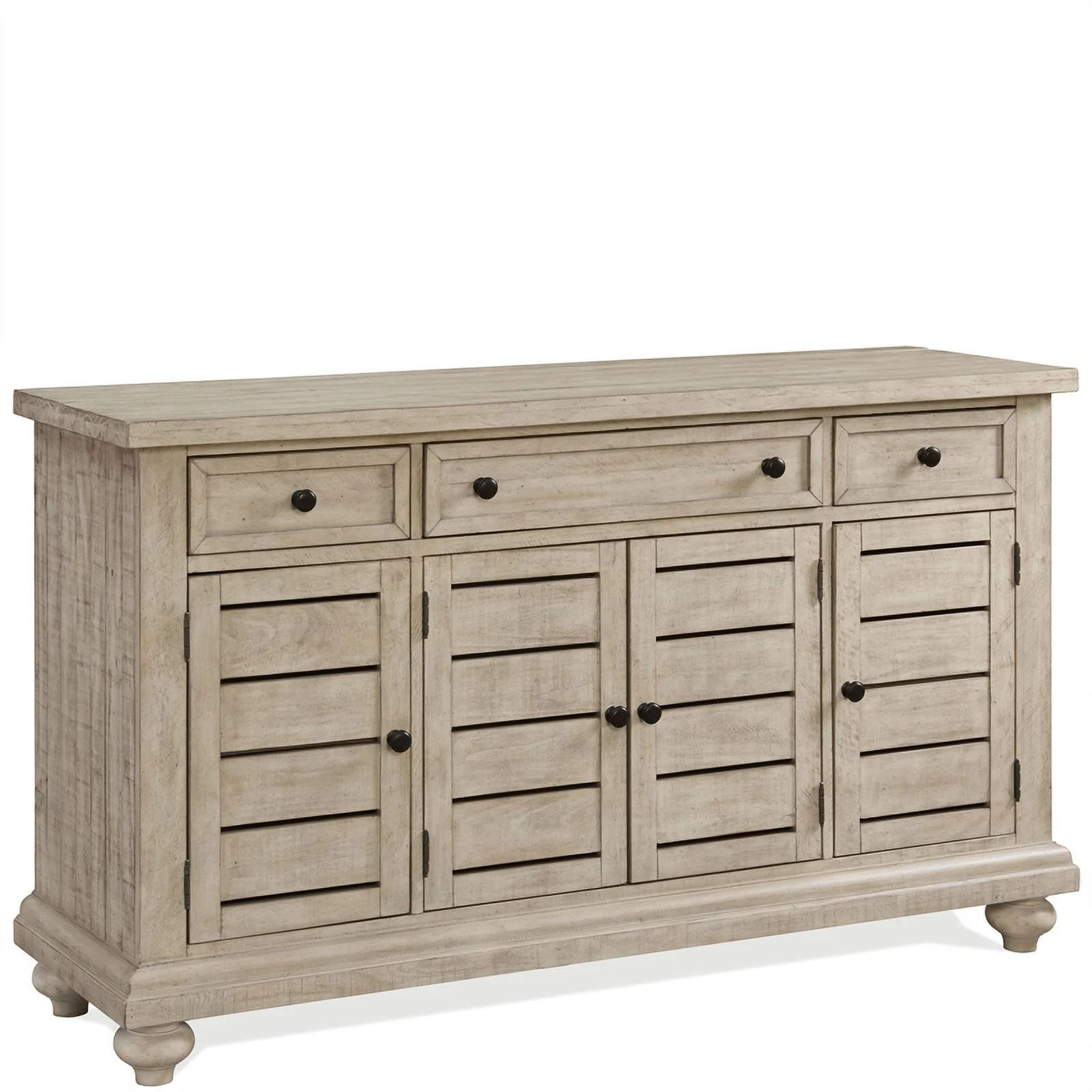 Riverside Furniture Hailey Cottage Wood Server in Pebble Tan