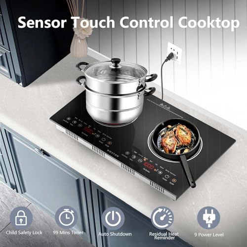 Electric Cooktop, Glass Cooktop, 2 Burners