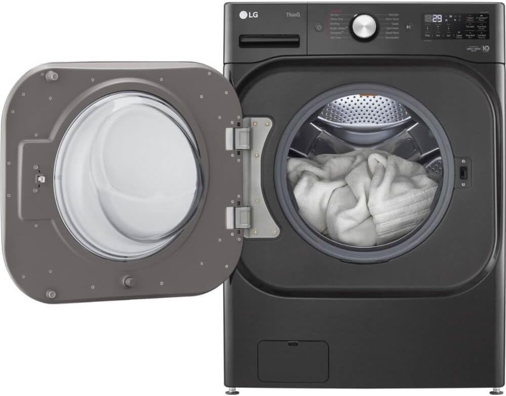 LG WM8900HBA 5.2 Cu. Ft. Black Steel Front Load Washer