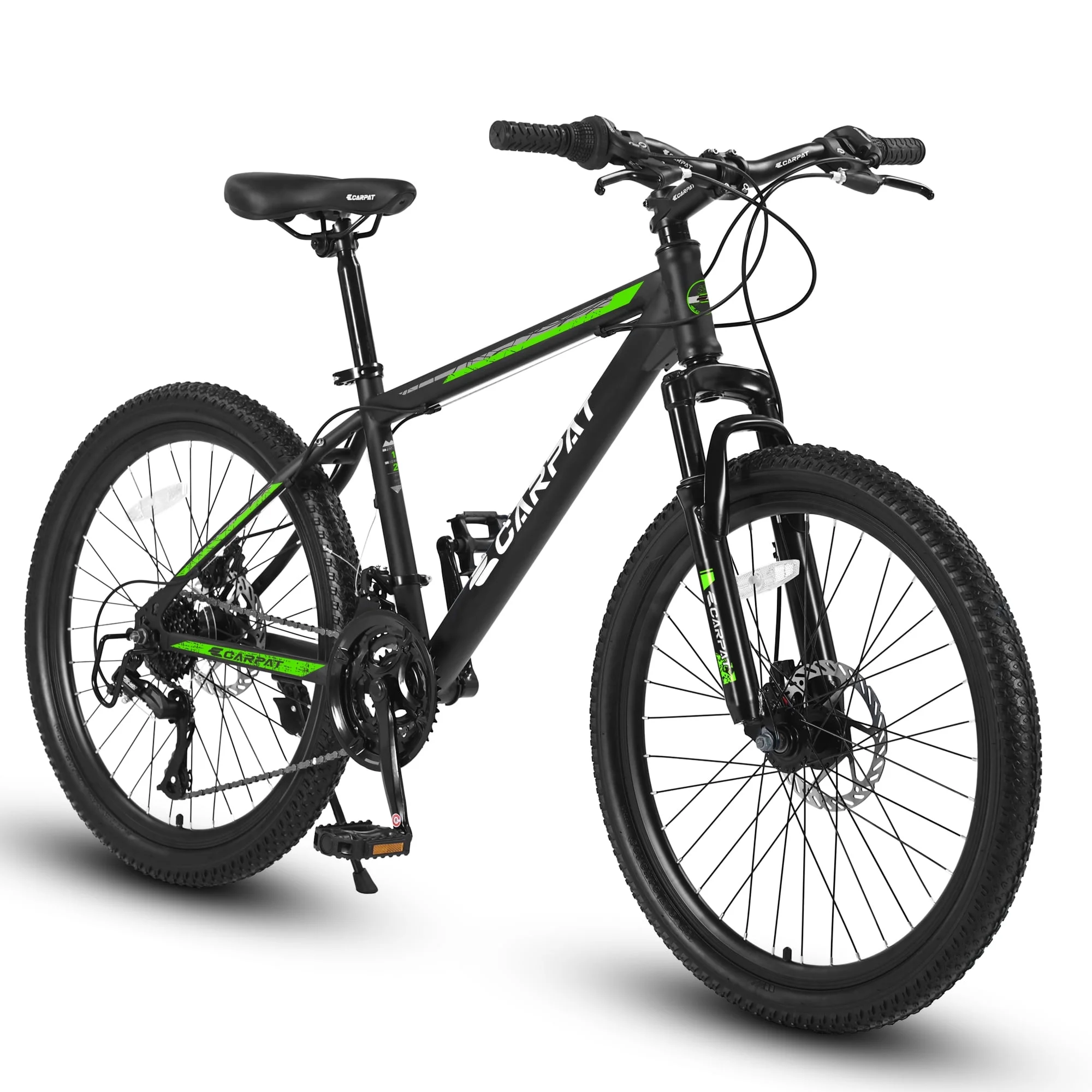 CHAMPIERRE 24 inch Boys Bike, Mountain Bike for Man and Woman, Shimano 21 Speed Bicycle for Boys and Girls,Orange