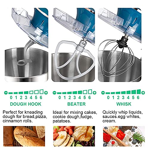Stand Mixer, Vinmax Electric Kitchen Mixer Food Mixer with 8.5QT Stainless Steel Mixing Bowl, Tilt-Head Mixer 6-Speed Kitchen with Dough Hook, Beater, Whisk for Baking, Cakes, Frosting