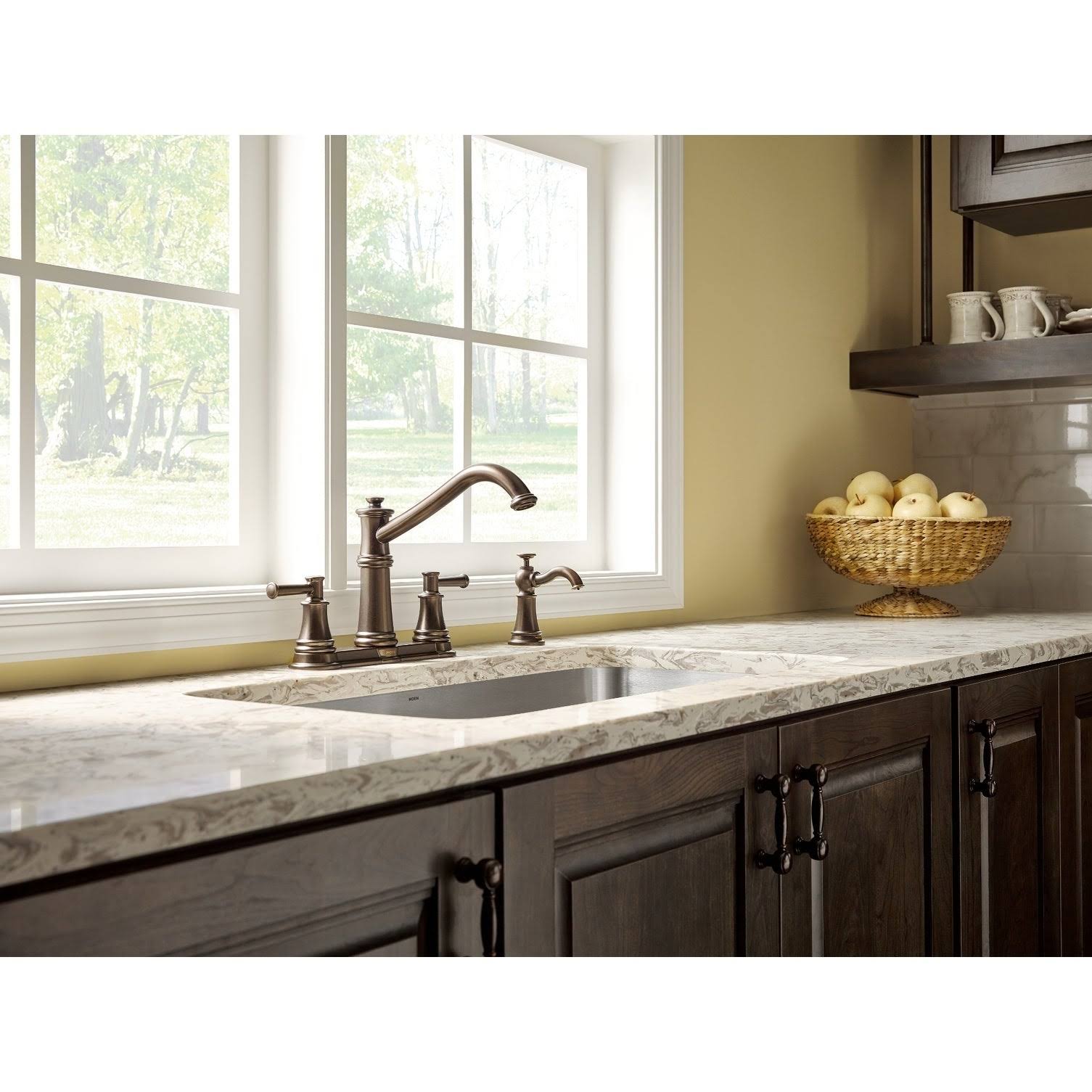 Moen 7255ORB Belfield Oil Rubbed Bronze Two-Handle Kitchen Faucet