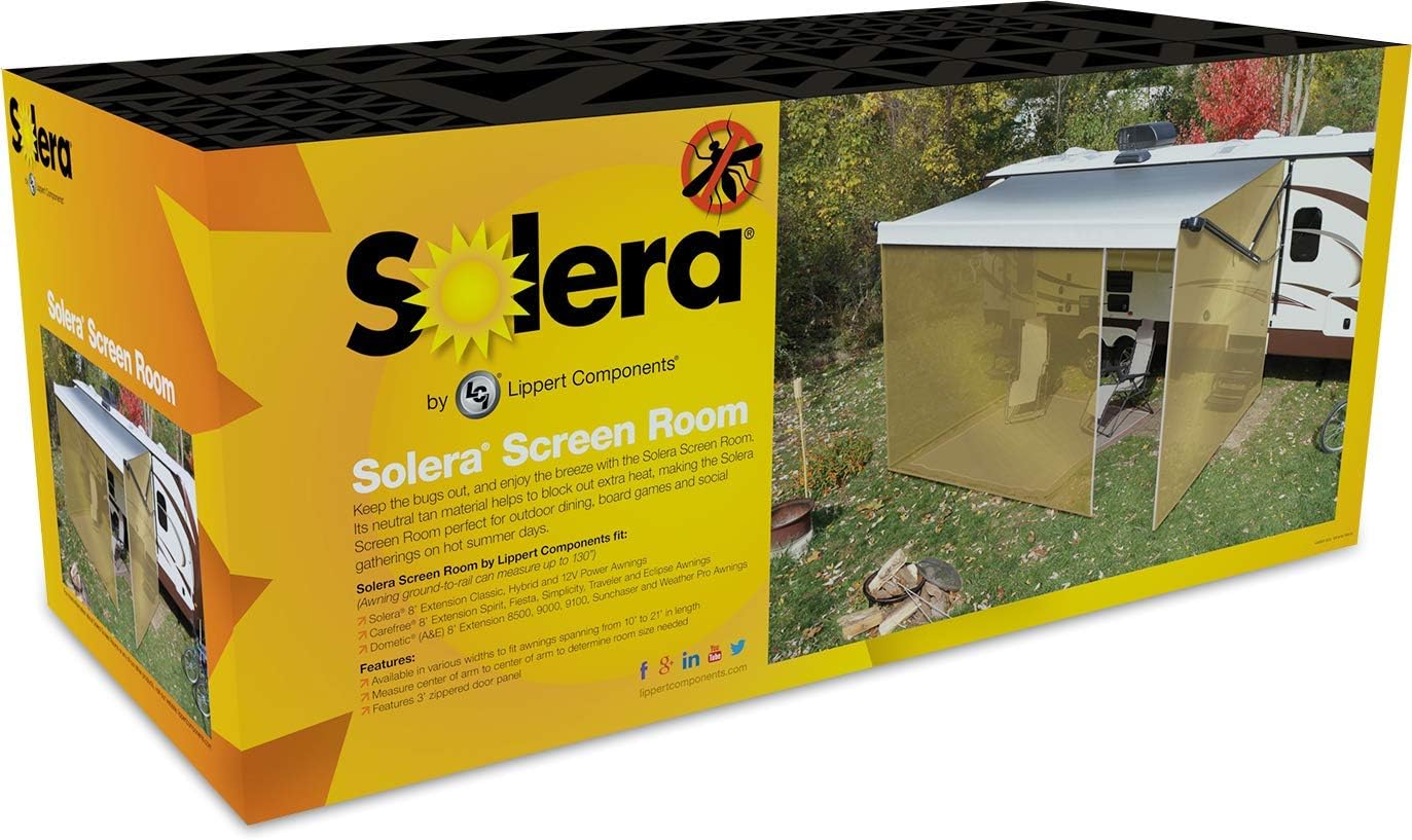 Screen Room for Awnings on 5th Wheel RVs, Travel Trailers and Motorhomes
