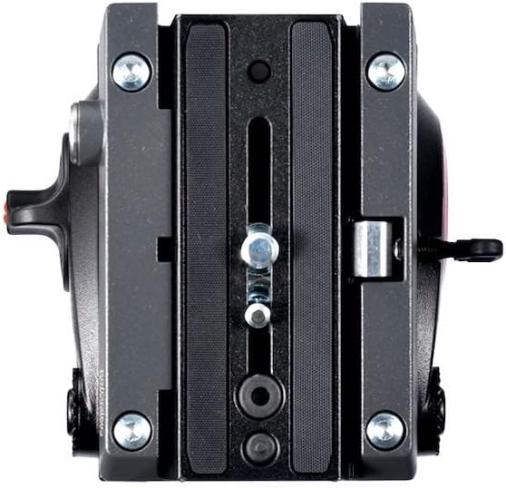 Manfrotto MVH500AH, Lightweight Fluid Video Head with Flat Base, Sliding Plate for Rapid Camera Connection, Supports Multiple Tripods