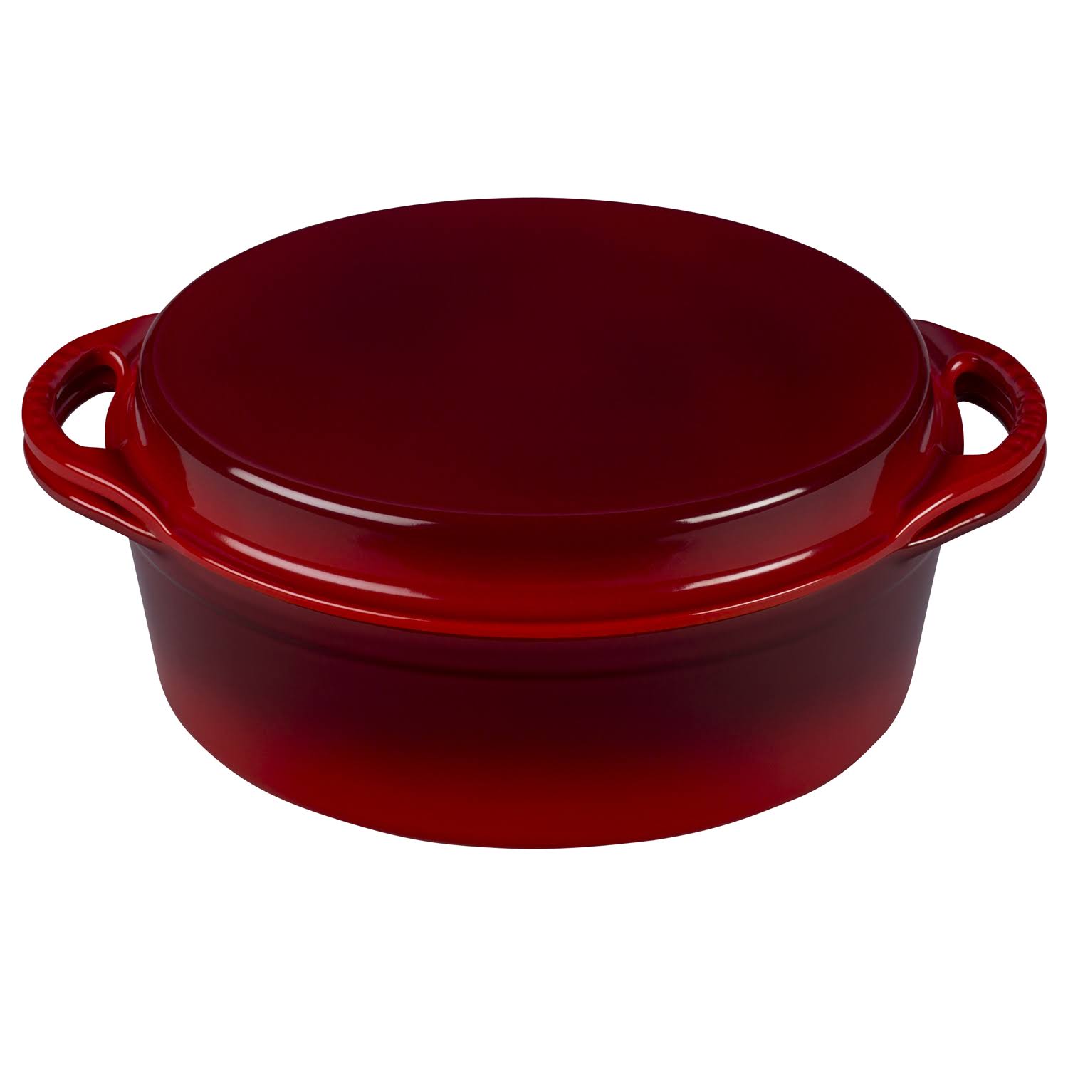 Le Creuset 4.75 qt Oval Cast Iron Dutch Oven, Cerise