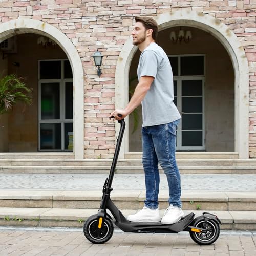 Caroma Electric Scooter, Peak 850W Powerful Motor, 30 Miles Long Range and 36 MPH Top Speed, Turn Signal & Cruise Control, Folding Electric Scooter Adults with Wide Pneumatic Wheel