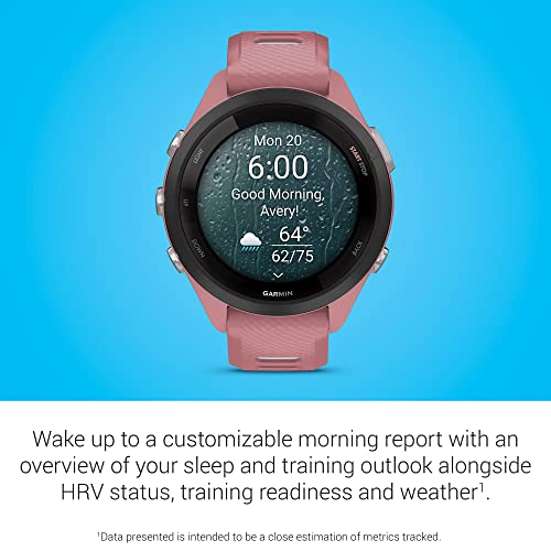 Garmin Forerunner 265 Running Smartwatch, Colorful AMOLED Display, Training Metrics and Recovery Insights