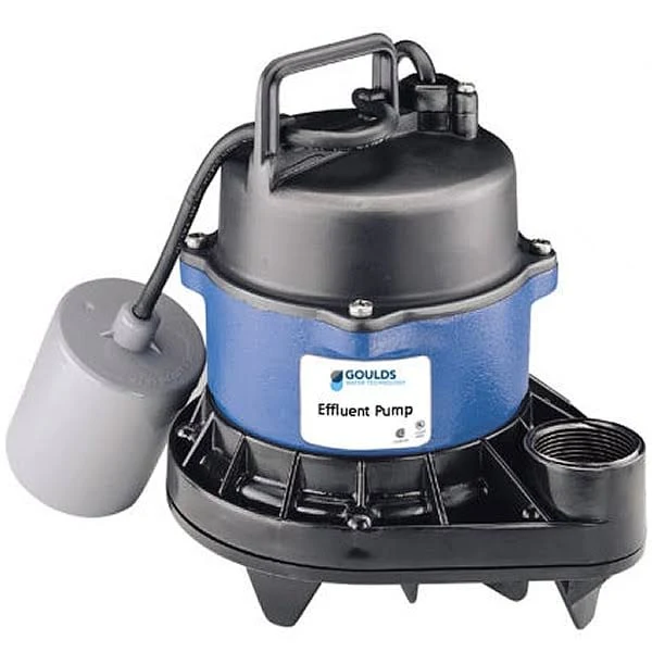 Goulds Pumps EP0511AC Submersible Effluent Pump, 1/2 HP, 115V, Blue