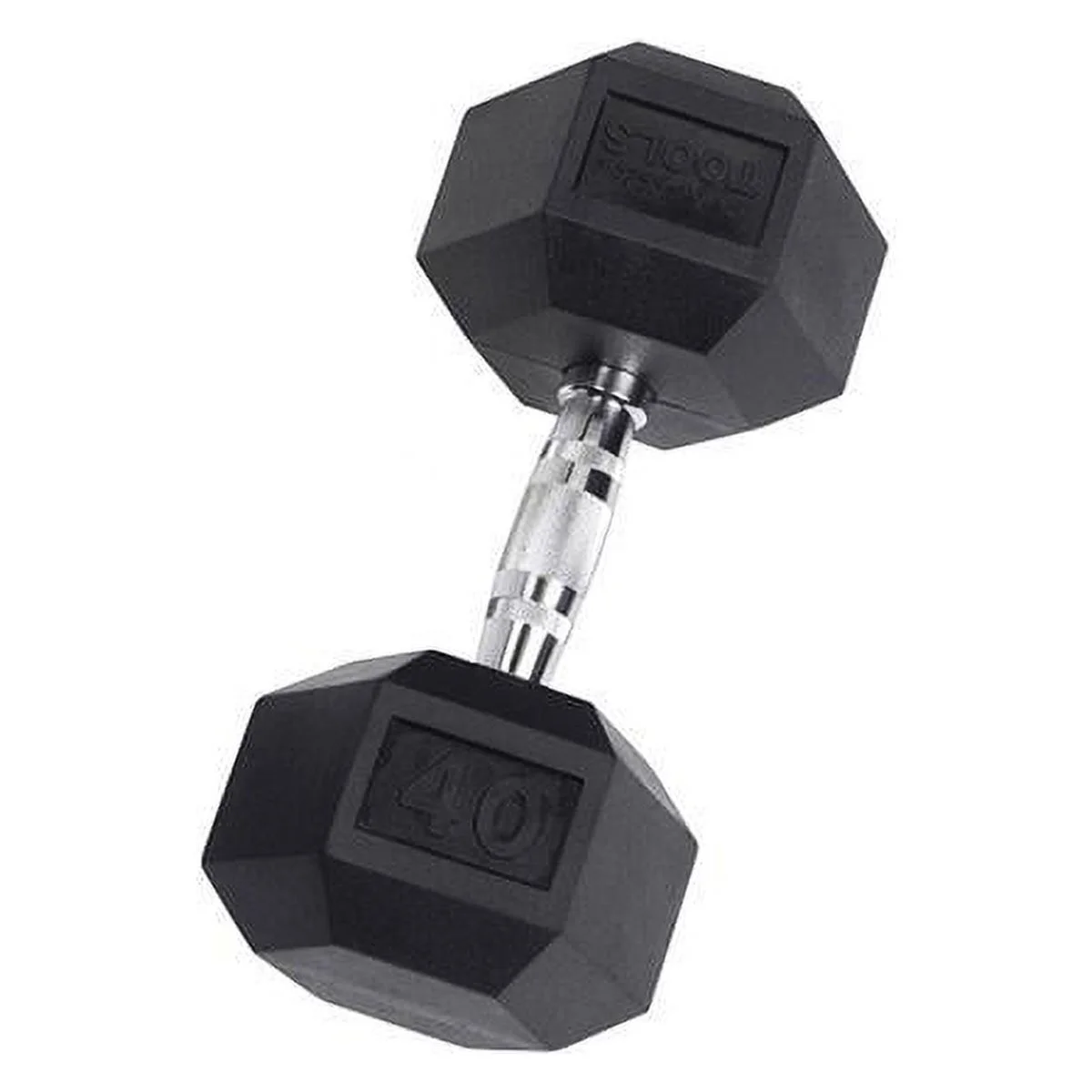 Rubber Coated Hex Dumbbells 55 lb.