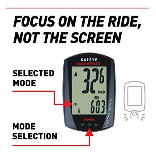 Cateye Strada Black Wireless Cycling Computer RD300W