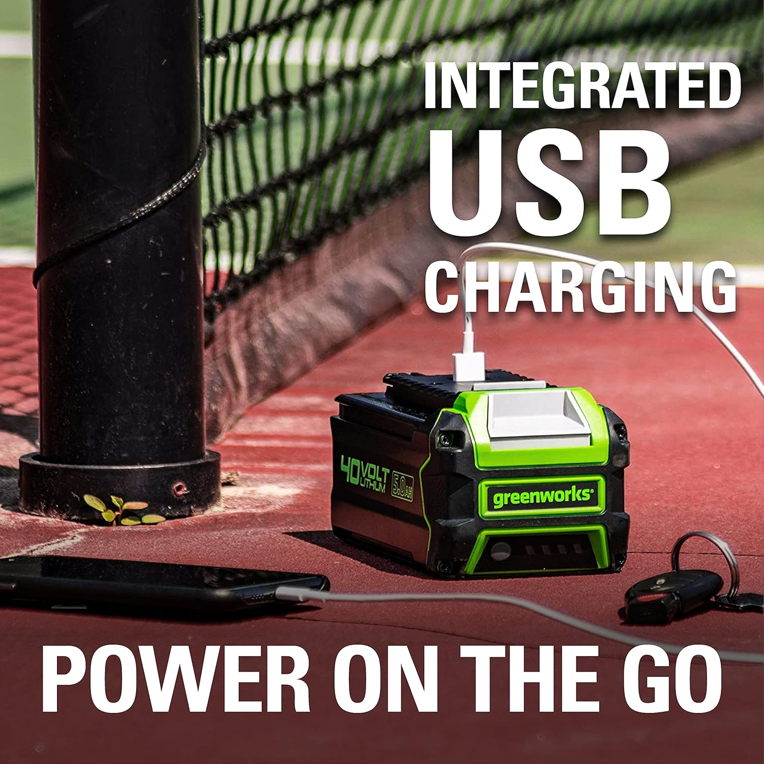 Greenworks 40V 5.0Ah USB Lithium-Ion Battery