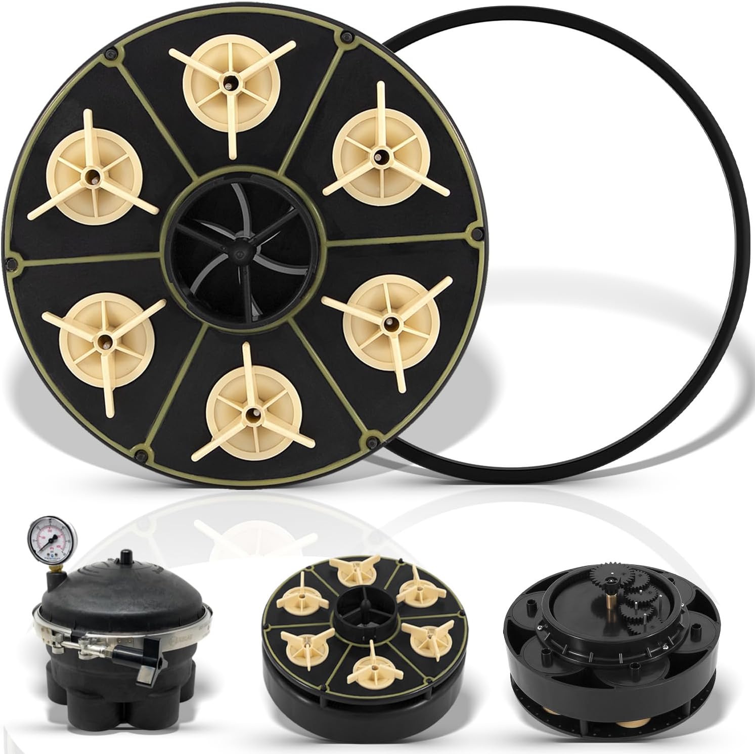 Replacement for Paramount 004-302-4408-00 6 Port Module Water Valve with Valve Shell Oring, 004302440800