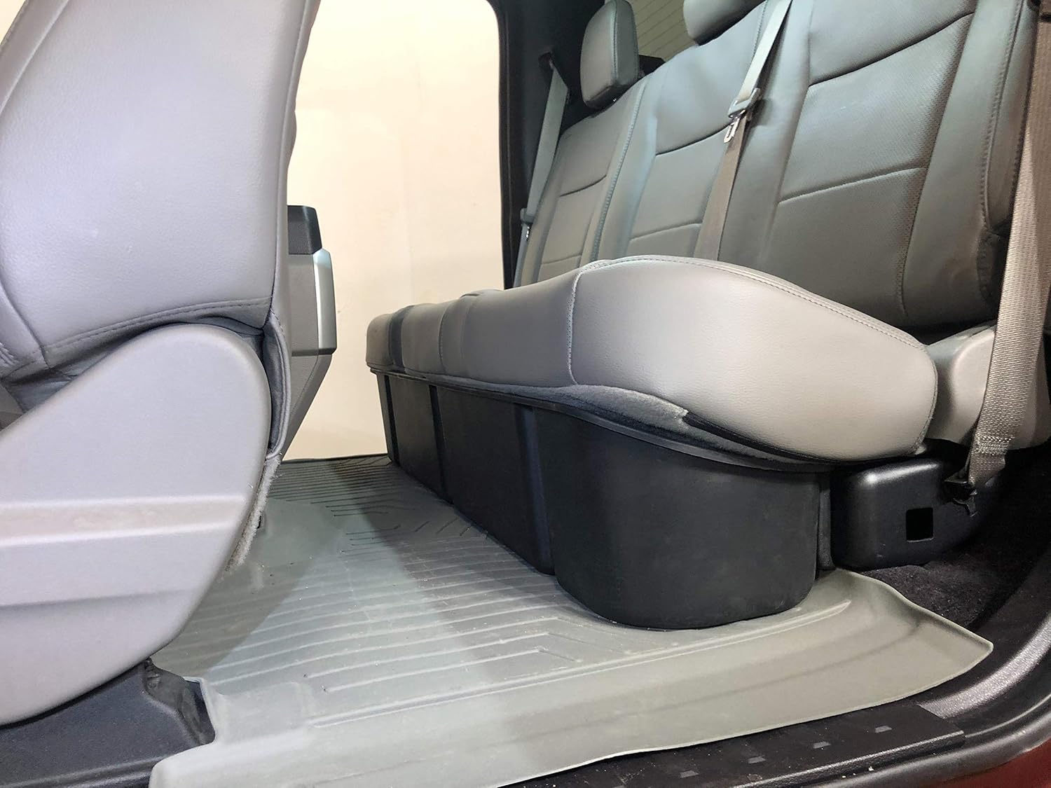 Red Hound Auto Under Seat Storage Box Compatible with Ford F-150 Super Cab (2015-2022), F-250 F-350 F-450 F-550 Super Duty SuperDuty (2017-2022) SuperCab Only Underseat System