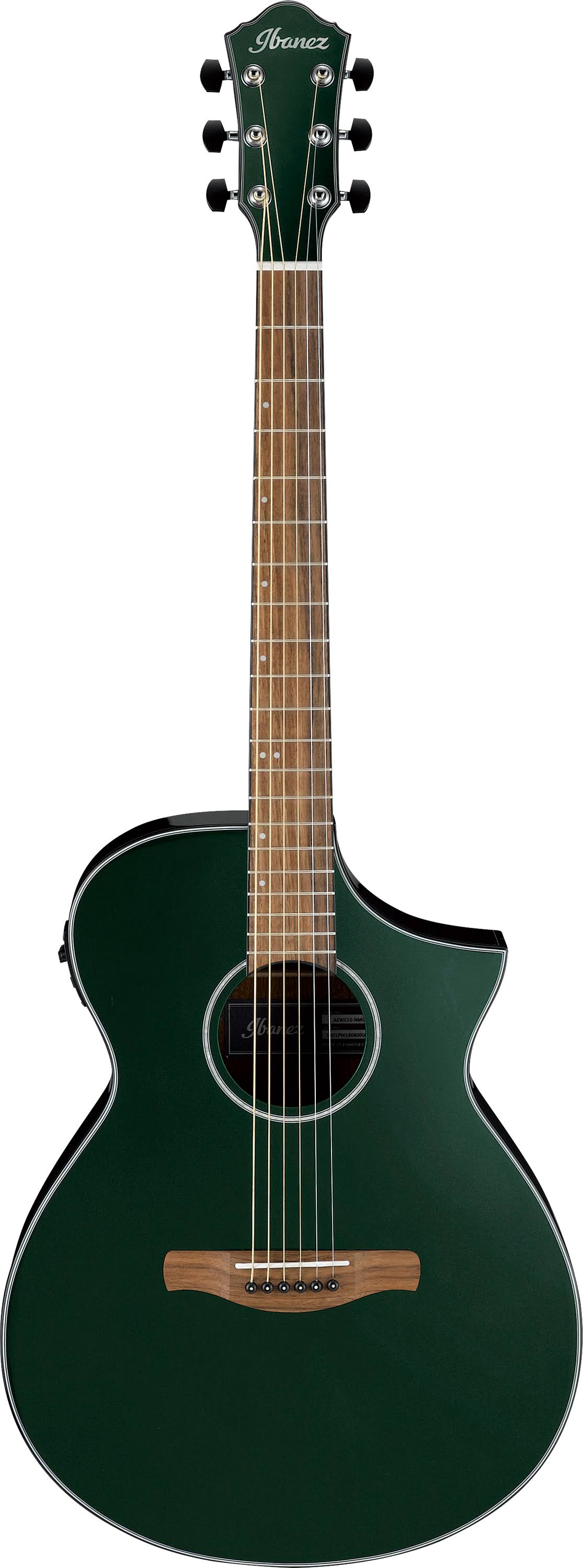 Ibanez AEWC10 Acoustic-Electric Guitar (Night Metallic Green) - Avayadevconnect