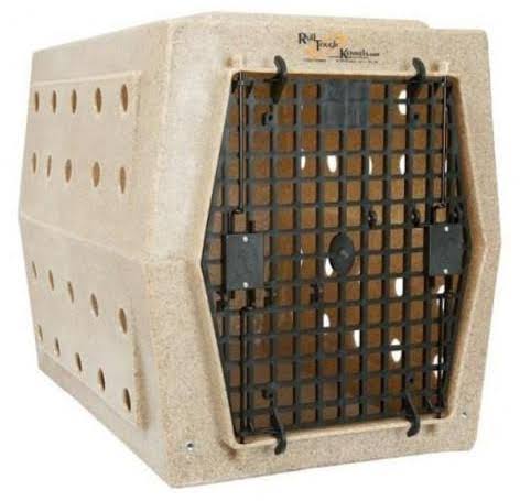 RuffLand Performance Kennels Ruff Land Kennel Single Front Door Dog Crate, Intermediate / Rockstone Tan