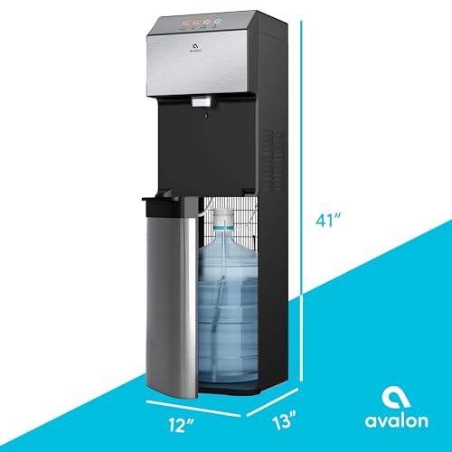 Avalon Electronic Bottom Loading Water Cooler Water Dispenser - 3 Temperatures, Hot, Cold & Room Water, Durable Stainless Steel Cabinet, Self Cleaning