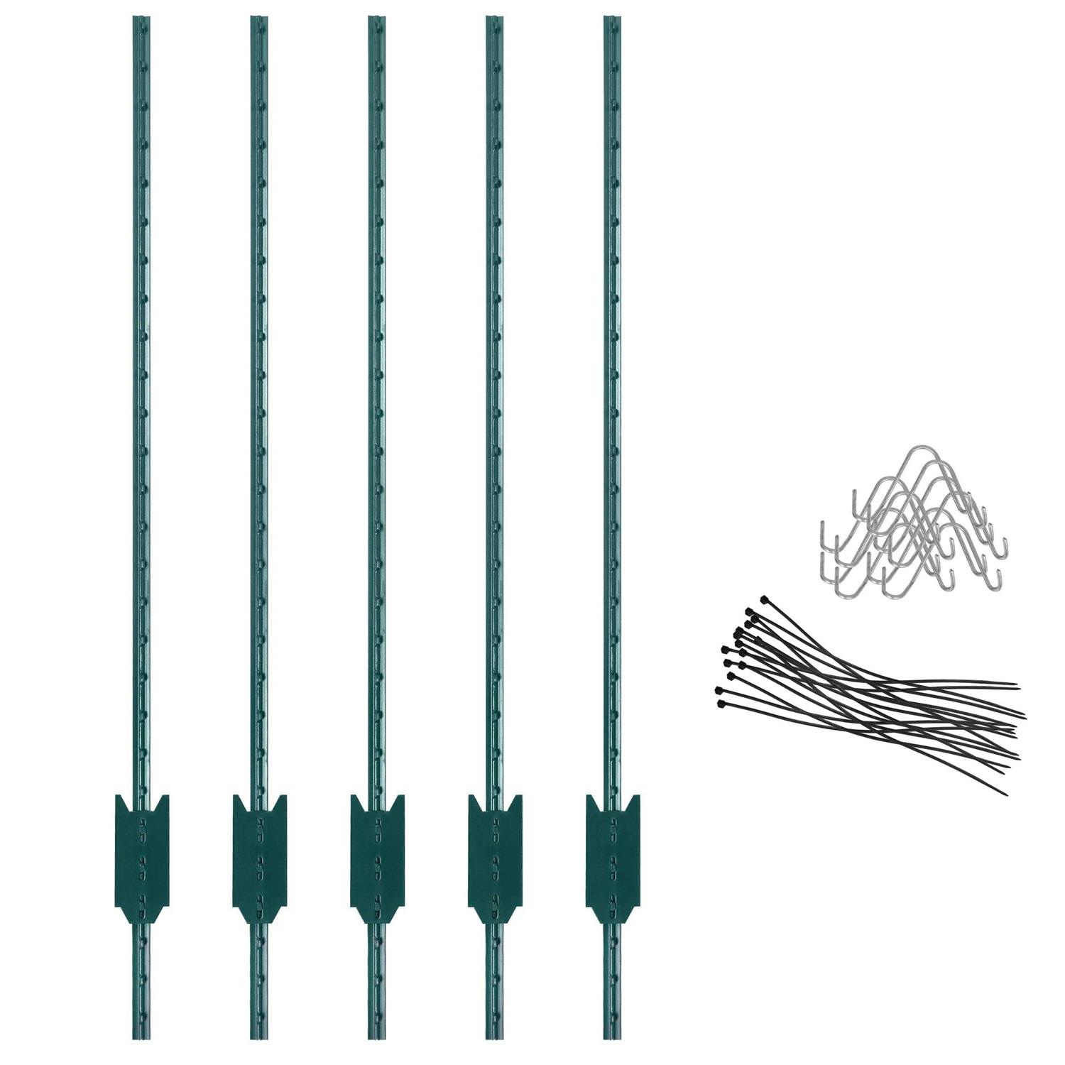 VASGOR Sturdy Duty Metal Fence Post Garden U Post for Fencing - Shop Hardware Tools Online Store