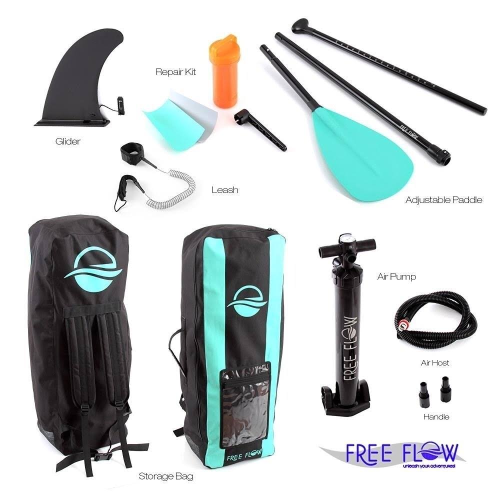 Serenelife Free Flow Inflatable Sup Stand Up Water Paddle-Board