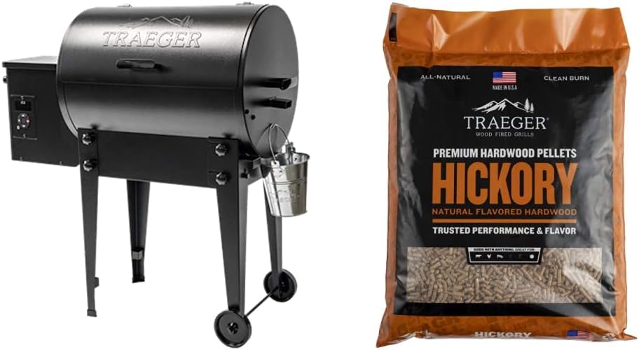 Traeger Grills Tailgater 20 Portable Wood Pellet Grill and Smoker, Black