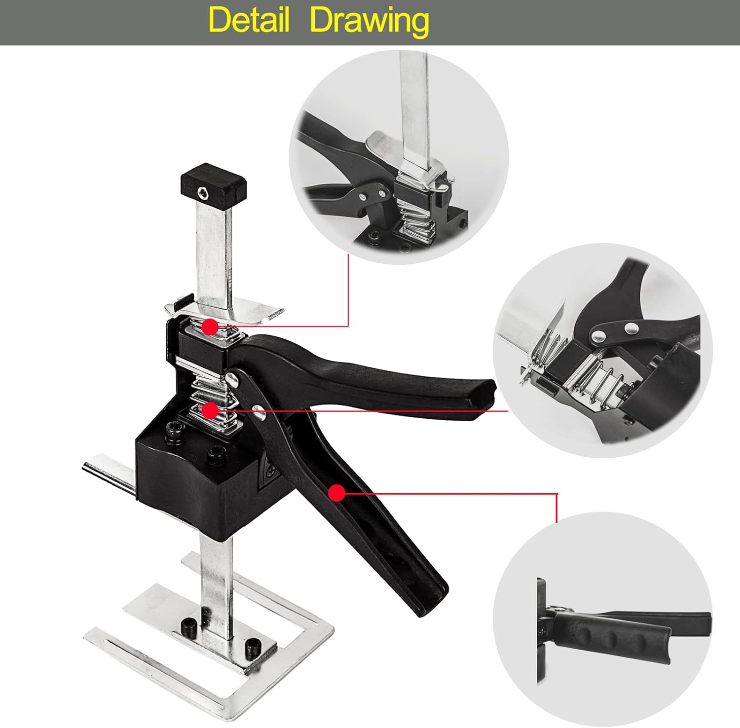 Labor Saving Arm Jack with Ruler 2 Pack, Effort Elevator Hand Tool, Lifting Tool for Door/Flooring/Window/Cabinet/Deck/Furniture (13.7Inch)