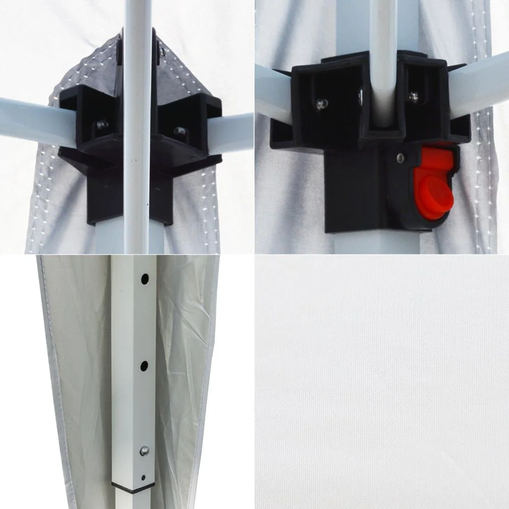 UBesGoo 10 x 10 ft Heavy Duty Ez Pop Up Gazebo Canopy Tent with 4 Removable Sidewalls (White)